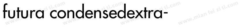 futura condensedextra字体转换